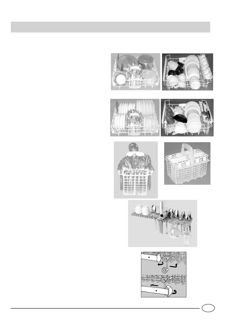 Loading the dishwasher | Indesit IDL 735 User Manual | Page 7 / 16