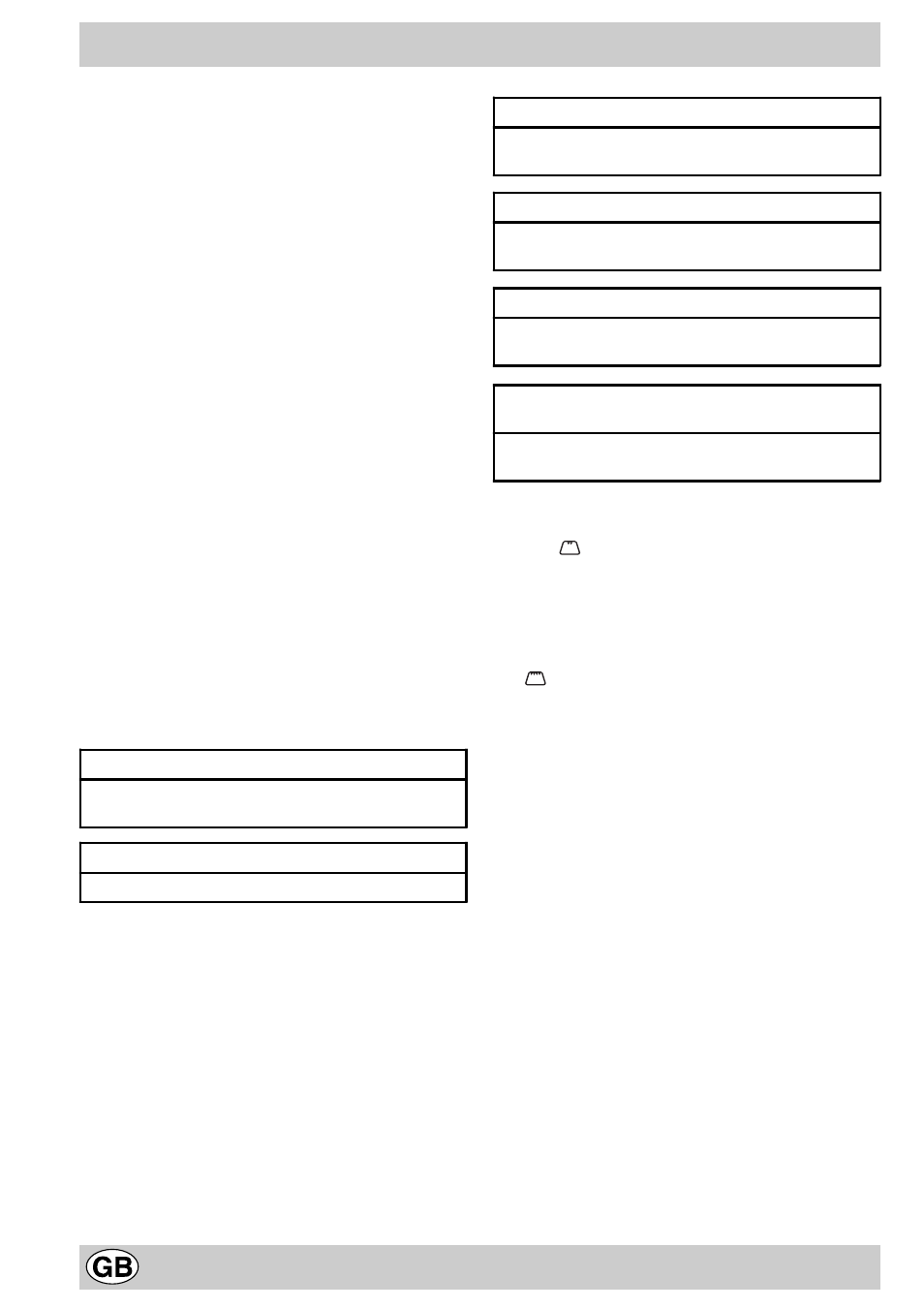 Recommendations for baking in the oven | Indesit FE 10 K GB User Manual | Page 8 / 12