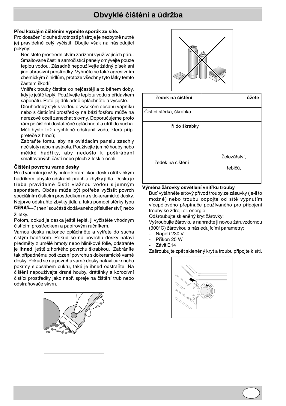 Obvyklé èitìní a údrba | Indesit K3C11/R User Manual | Page 29 / 57