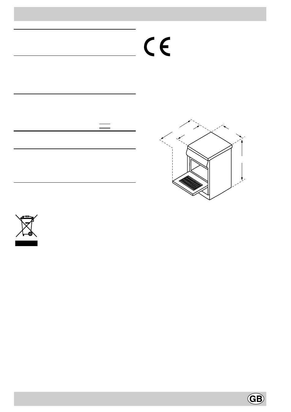 Technical specifications | Indesit K3C11/R User Manual | Page 5 / 57