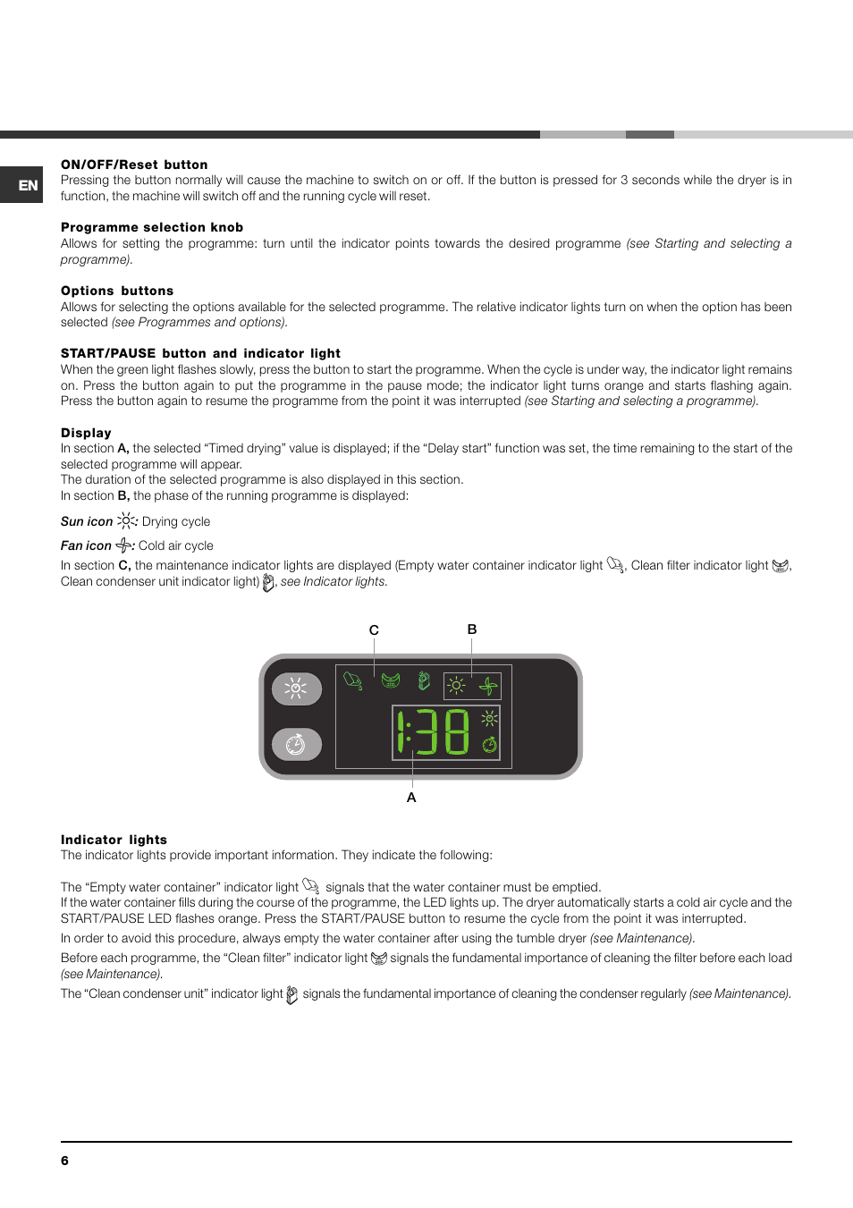 Indesit IDCE 845 User Manual | Page 6 / 20