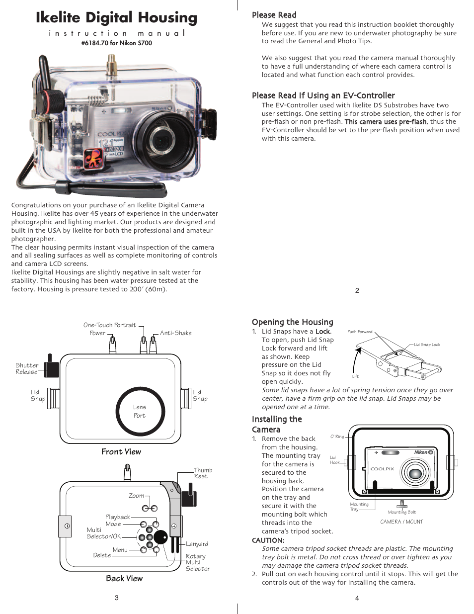 Ikelite 6184.7 User Manual | 5 pages