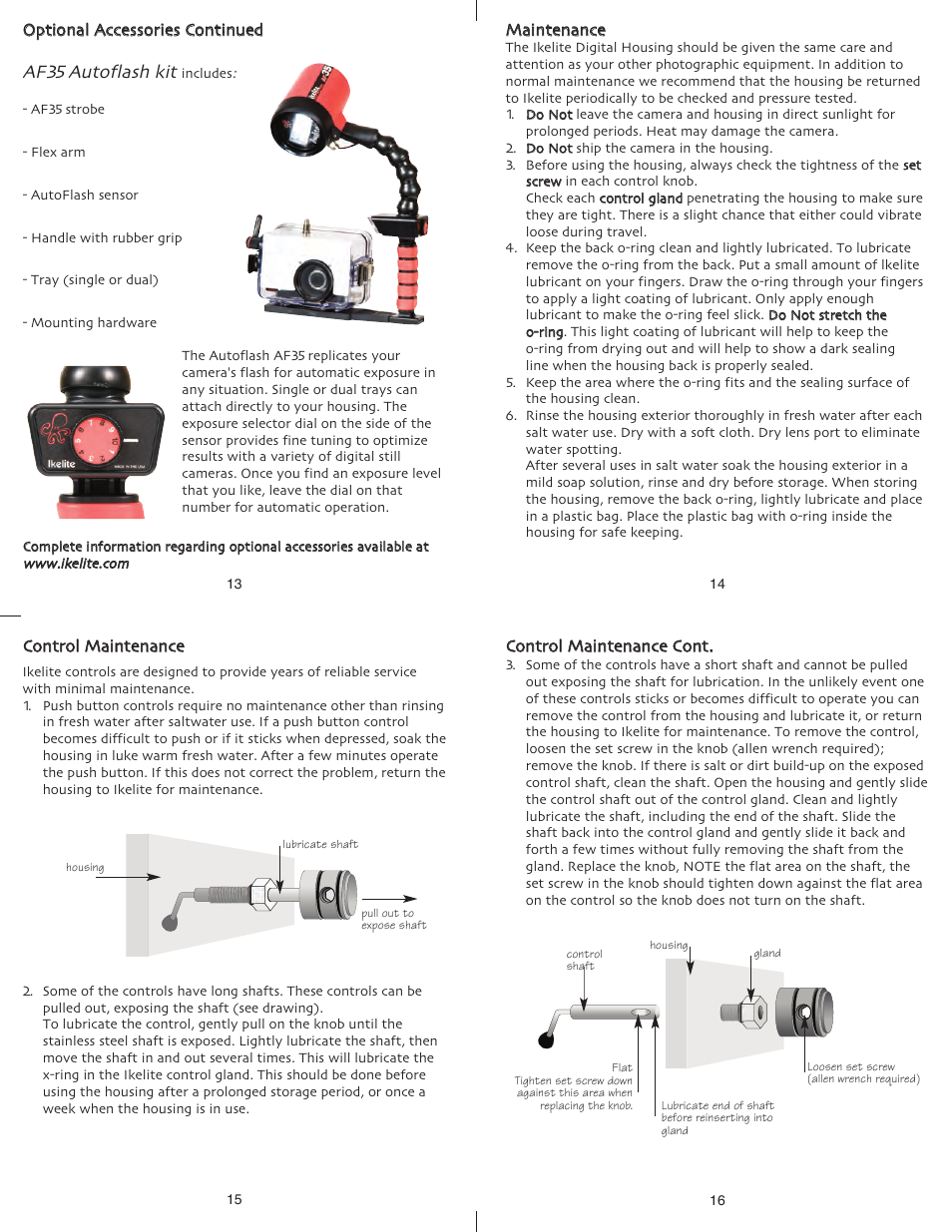 Af35 autoflash kit | Ikelite Stylus 1200 User Manual | Page 4 / 5
