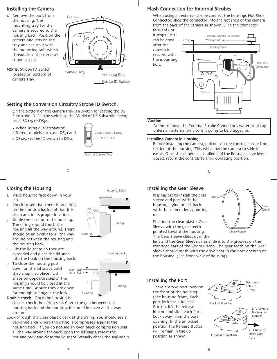 Cclloossiinngg tthhee h hoouussiinngg | Ikelite 6871.2 User Manual | Page 2 / 6