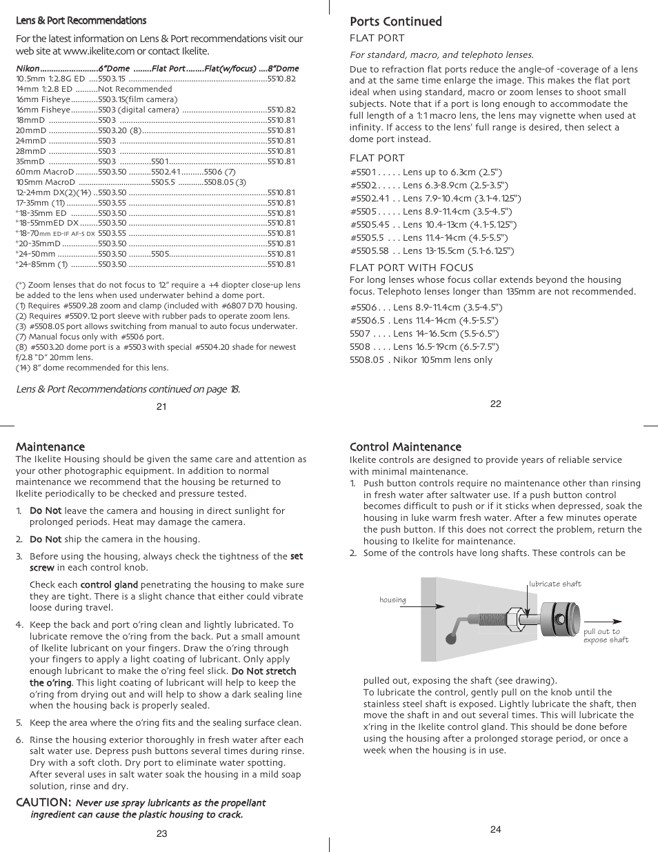 Ppoorrttss ccoonnttiinnuueedd | Ikelite Nikon D200 User Manual | Page 6 / 7