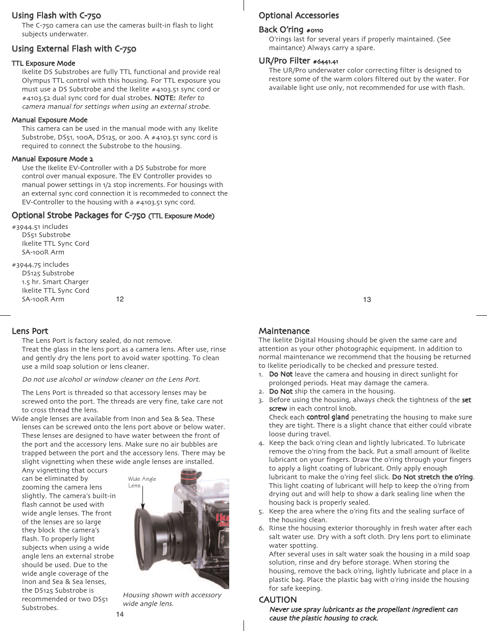 Ikelite C-750 User Manual | Page 5 / 7