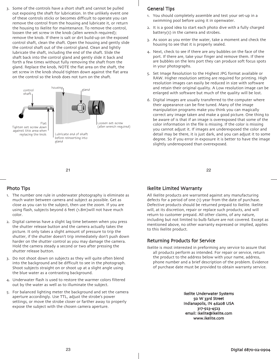 Ikelite Canon 300D User Manual | Page 6 / 6