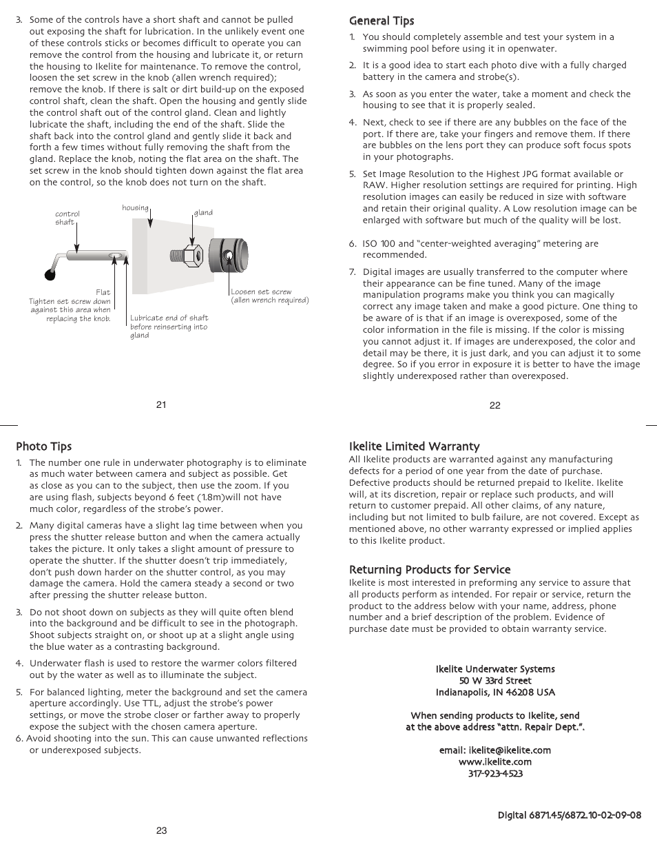 Ikelite 6871.45 User Manual | Page 6 / 6