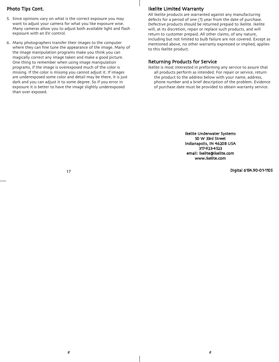 Ikelite Fuji E-900 User Manual | Page 5 / 5