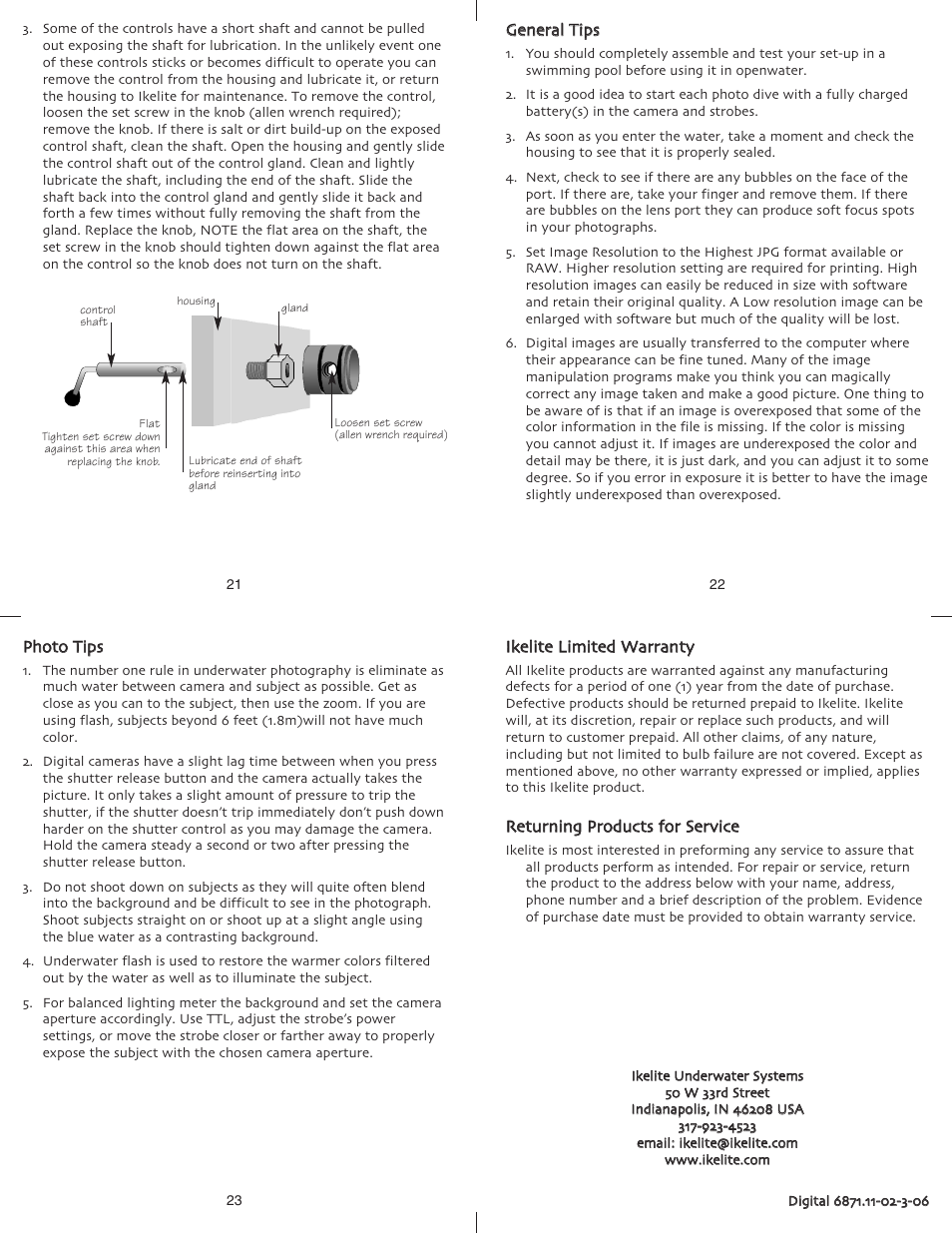 Ikelite Canon EOS 10D User Manual | Page 6 / 6