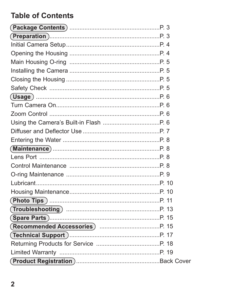 Ikelite ALL User Manual | Page 2 / 20