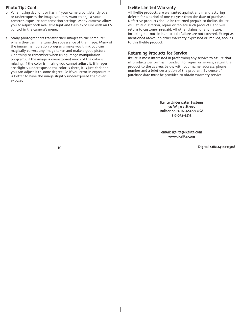 Ikelite Nikon L2 User Manual | Page 7 / 7