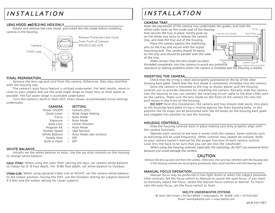 Ikelite MG-HD3 User Manual | Page 2 / 2
