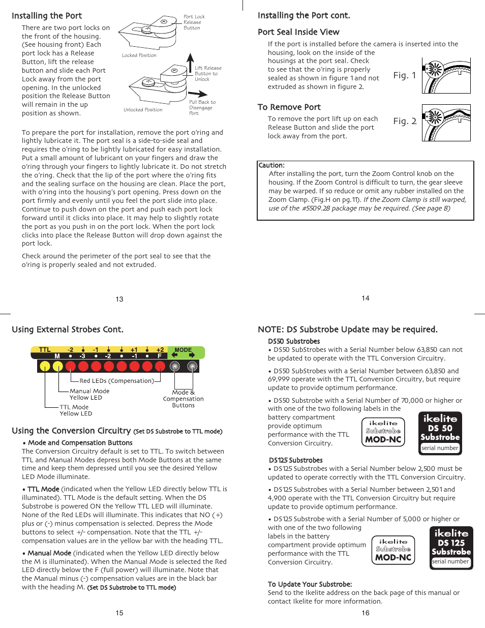 Fig. 1 fig. 2 | Ikelite Olympus E-3 User Manual | Page 4 / 7