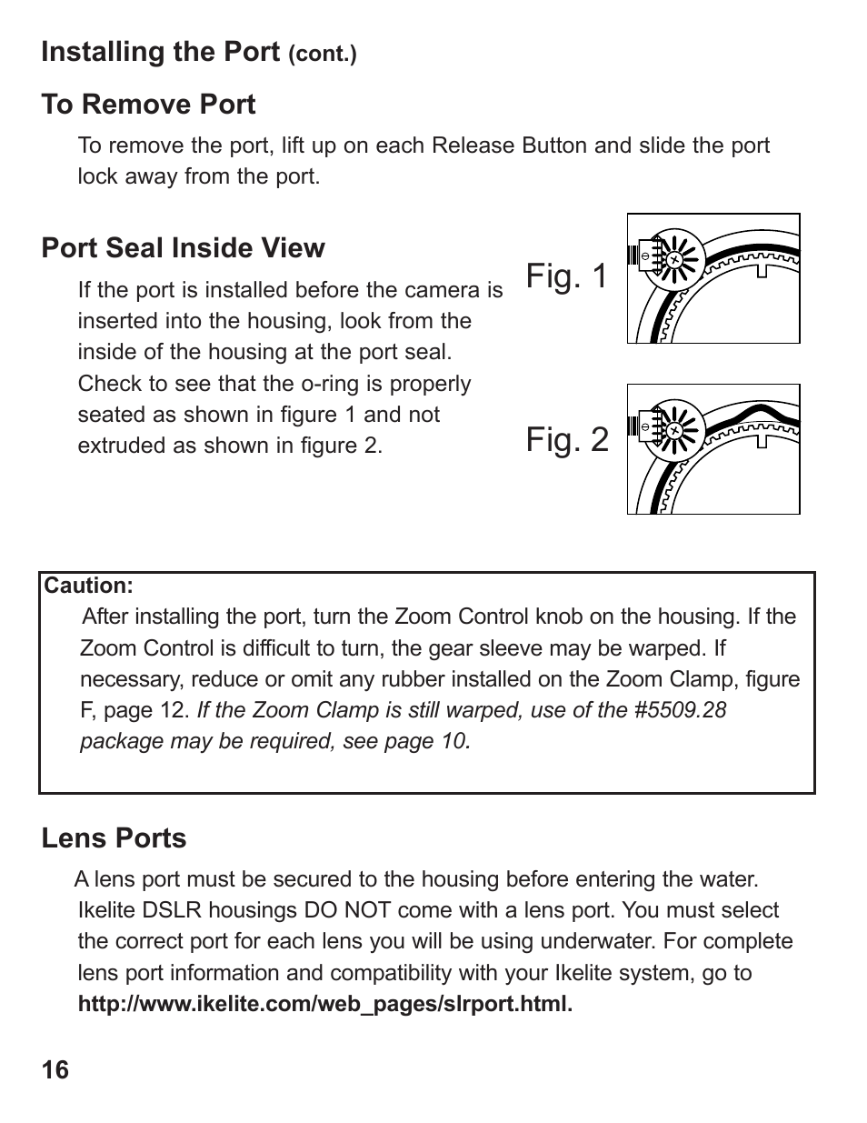 Fig. 1 fig. 2 | Ikelite SLR-DC Housing D700 User Manual | Page 16 / 28