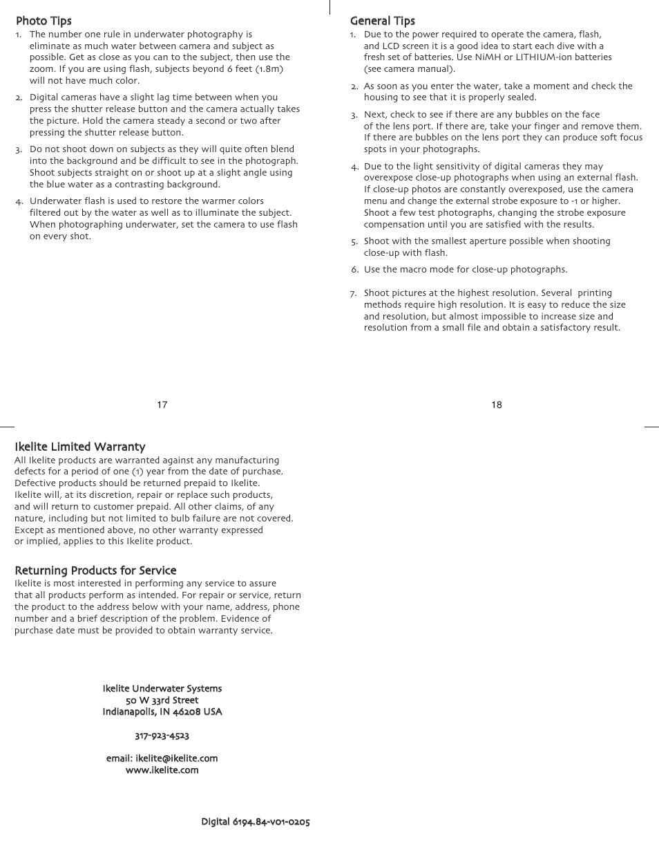 Ikelite Nikon Coolpix 8400 User Manual | Page 6 / 7