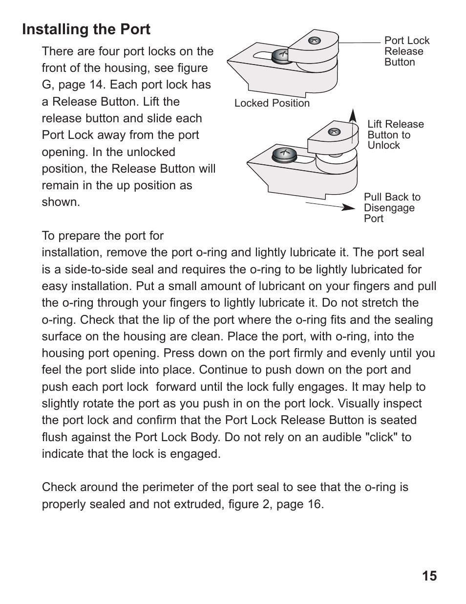 Installing the port | Ikelite Underwater TTL Housing for Canon EOS 40D User Manual | Page 15 / 28