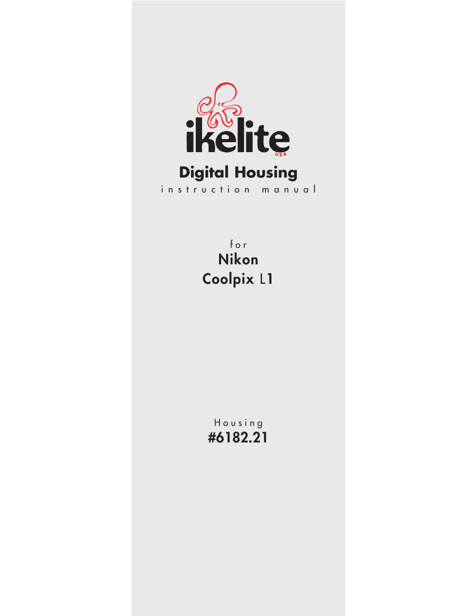 Ikelite Nikon Coolpix L1 User Manual | 7 pages