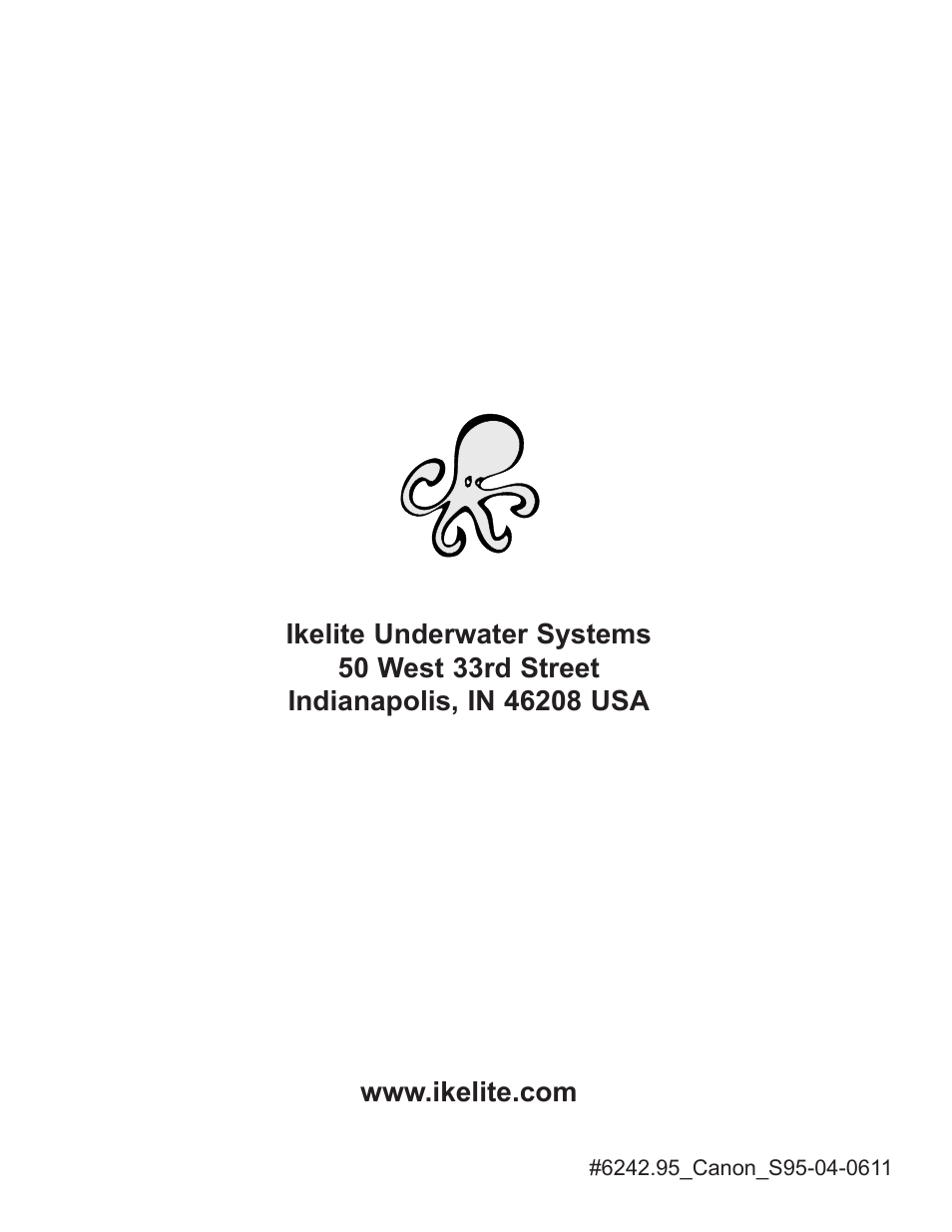 Ikelite S95 User Manual | Page 8 / 8