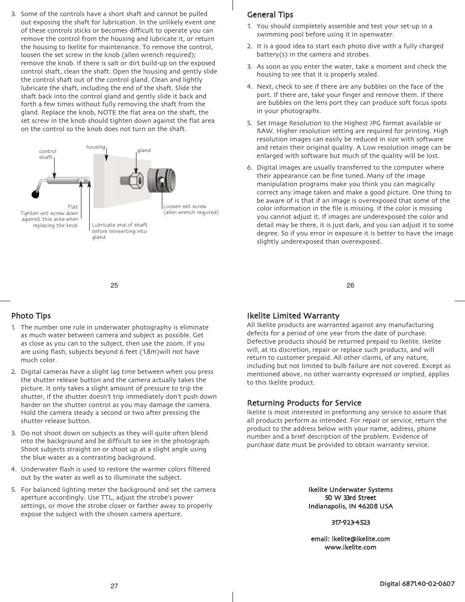 Ikelite Digital RebelXTi 400D User Manual | Page 7 / 7