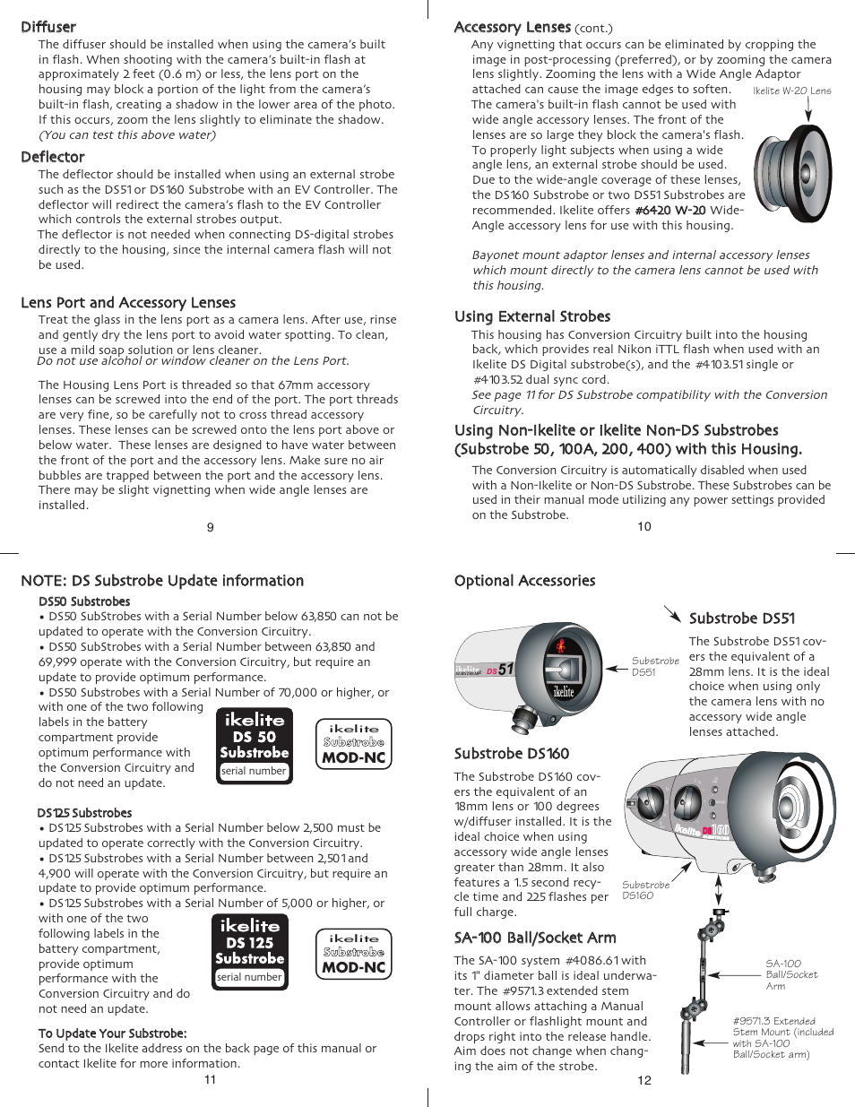 Ikelite, Ssuubbssttrroobbee d dss5511, Ddeefflleeccttoorr | Uussiinngg eexxtteerrnnaall ssttrroobbeess | Ikelite Coolpix P-6000 User Manual | Page 3 / 5