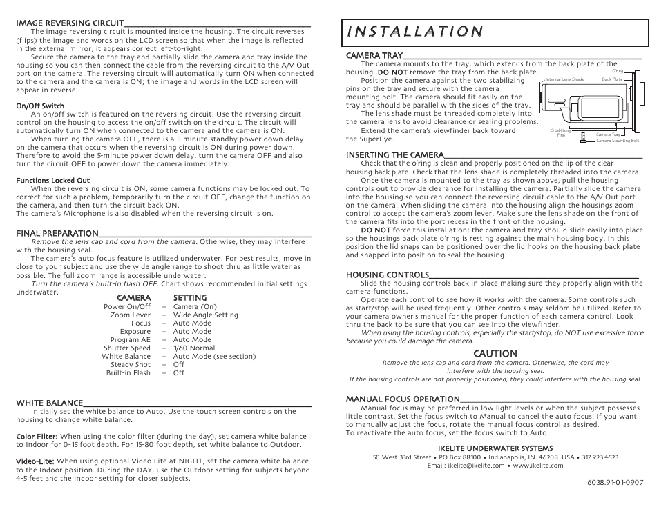 Ikelite HDR SR5 User Manual | Page 2 / 2
