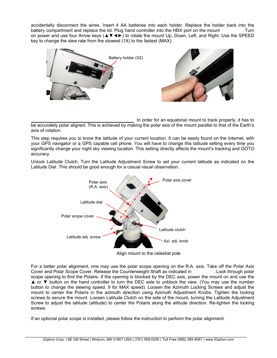 iOptron GO2NOVA 3100 User Manual | Page 3 / 6