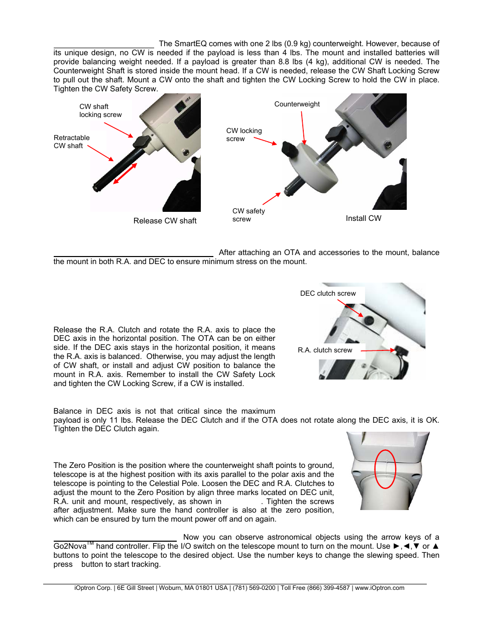iOptron GO2NOVA 3100 User Manual | Page 4 / 6