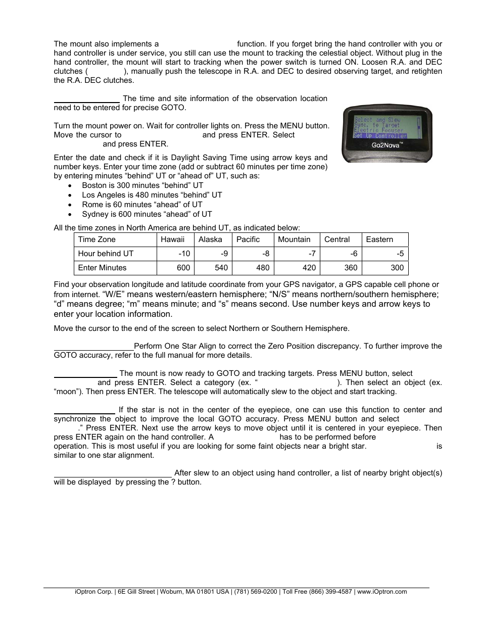 iOptron GO2NOVA 3100 User Manual | Page 5 / 6