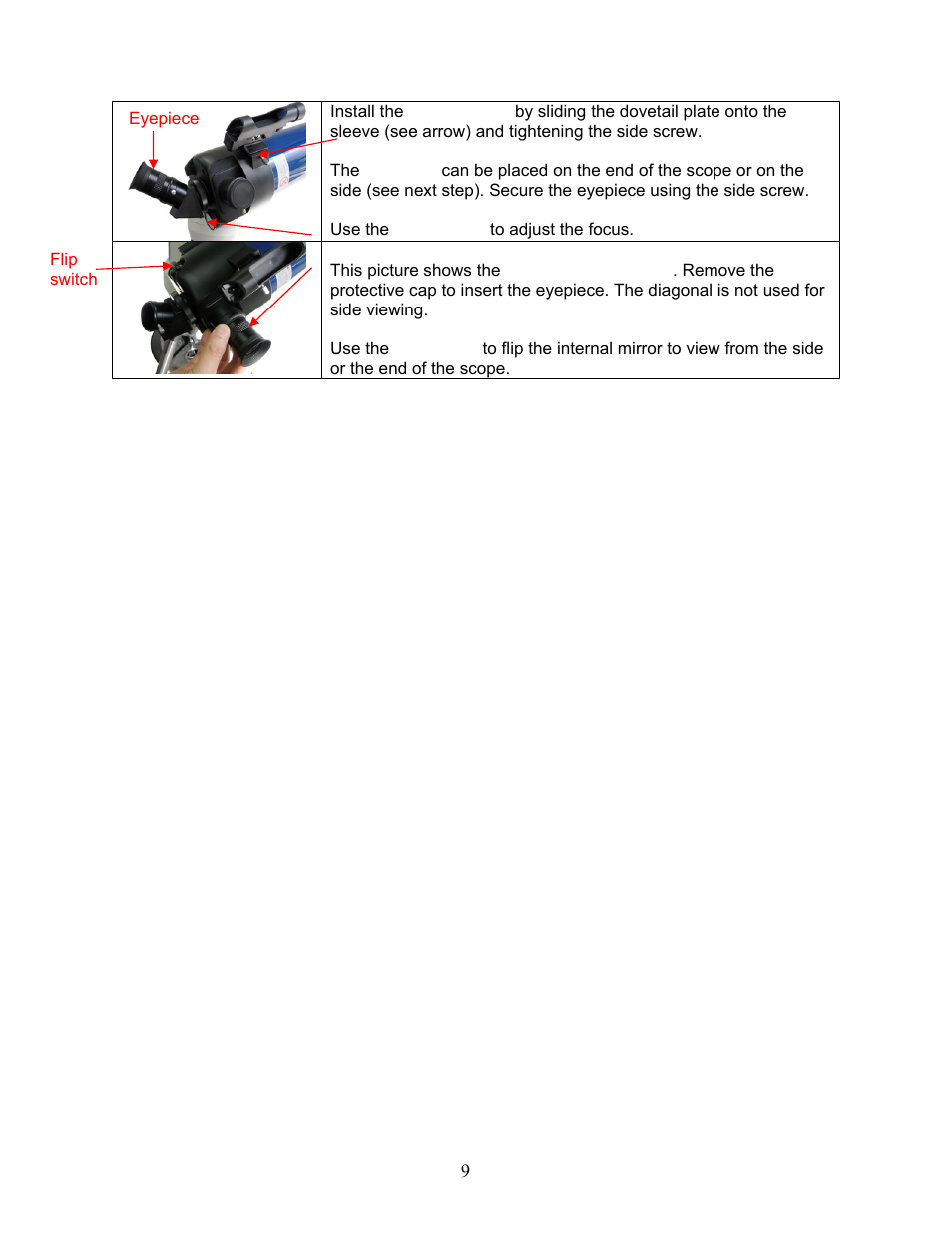 iOptron SmartStar G-N114 User Manual | Page 9 / 42
