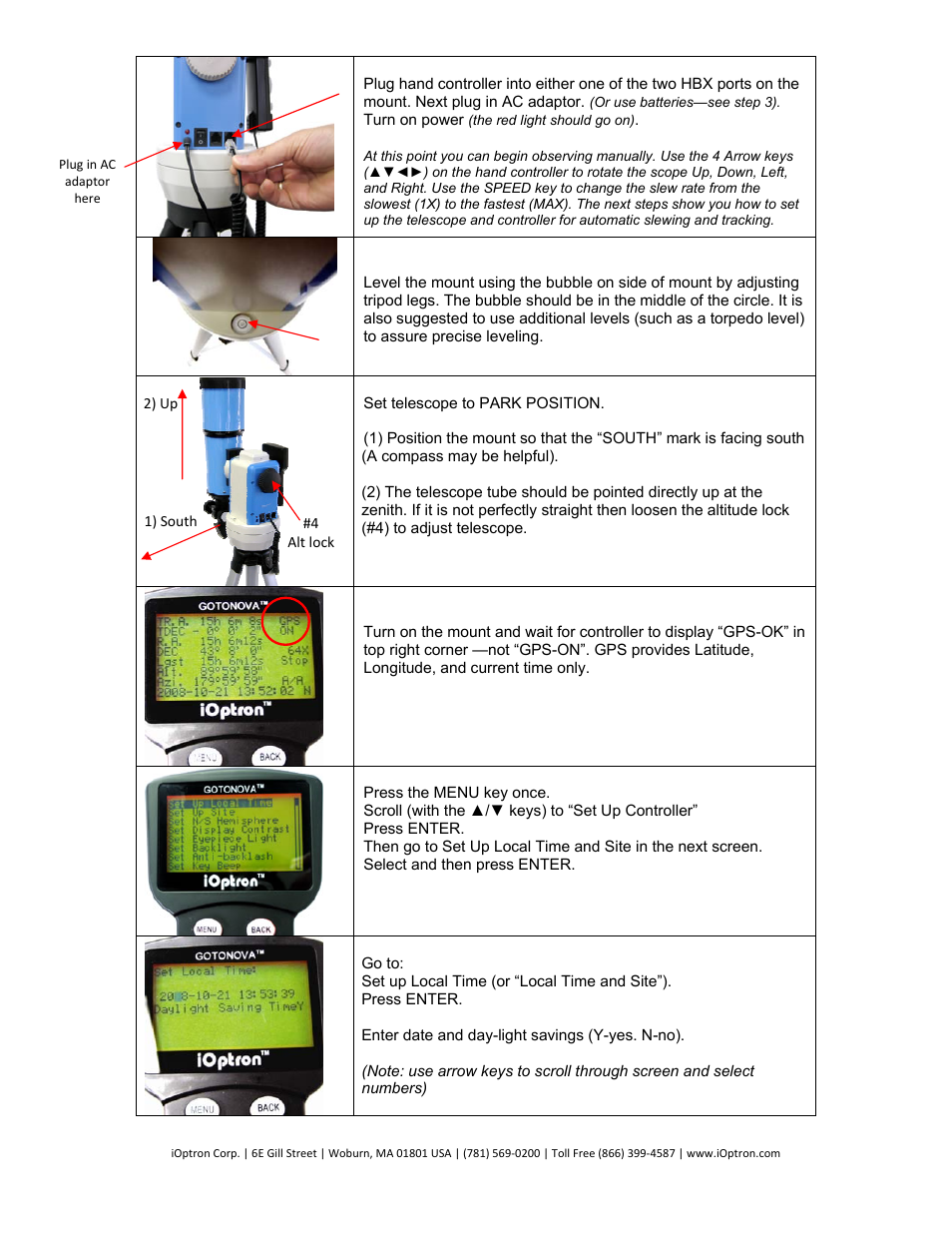 iOptron SmartStar 8604 User Manual | Page 2 / 4
