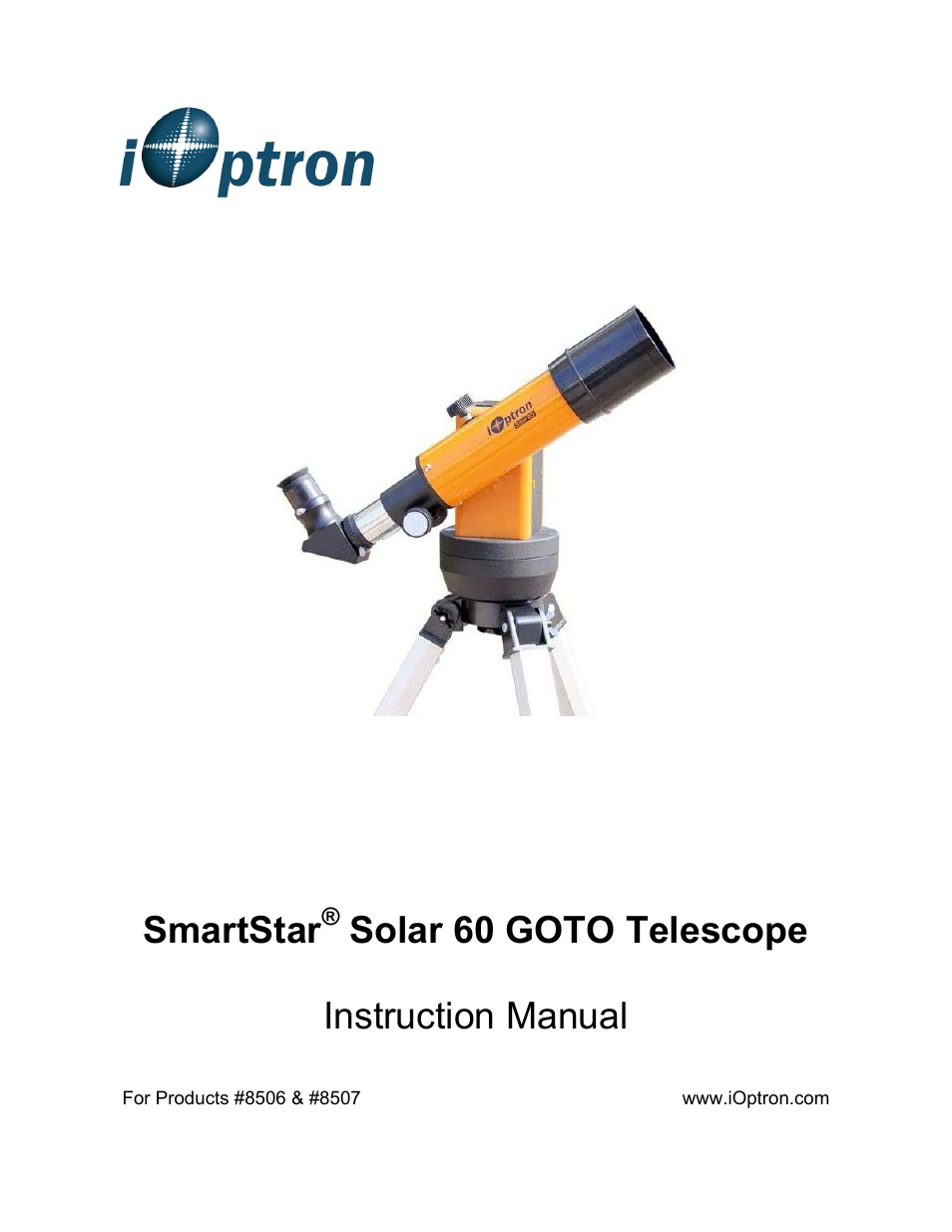 iOptron SMARTSTAR 8507 User Manual | 49 pages