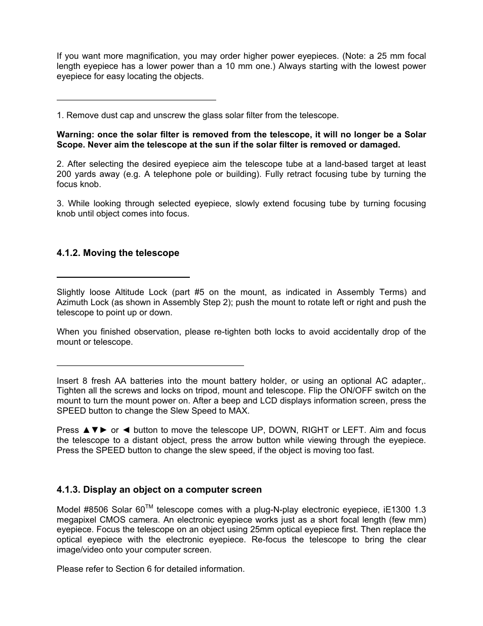 iOptron SMARTSTAR 8507 User Manual | Page 11 / 49