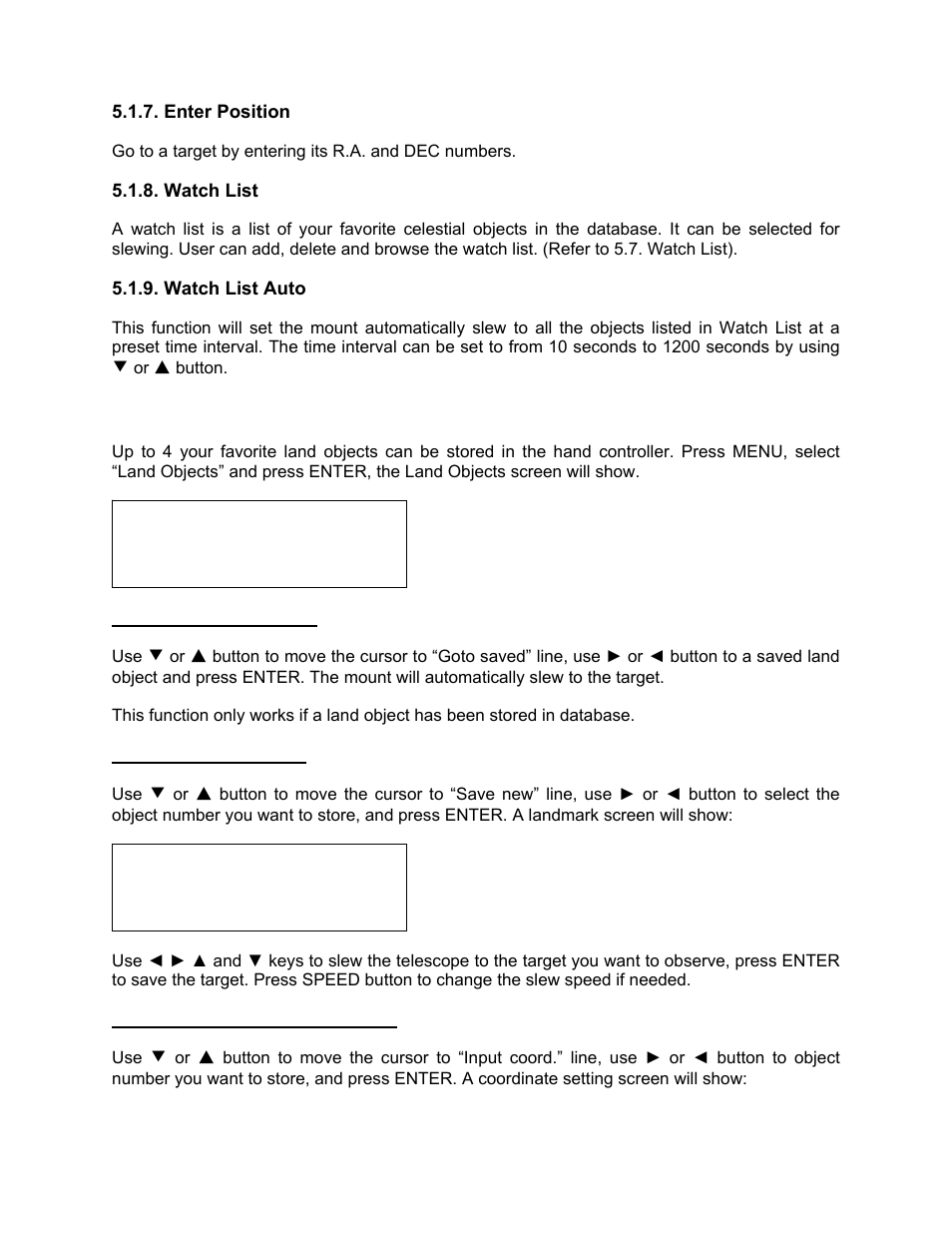 Land objects | iOptron SMARTSTAR 8507 User Manual | Page 17 / 49