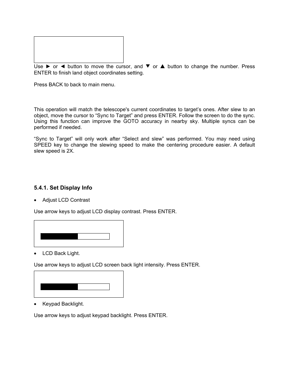 Sync to target, Set up controller | iOptron SMARTSTAR 8507 User Manual | Page 18 / 49