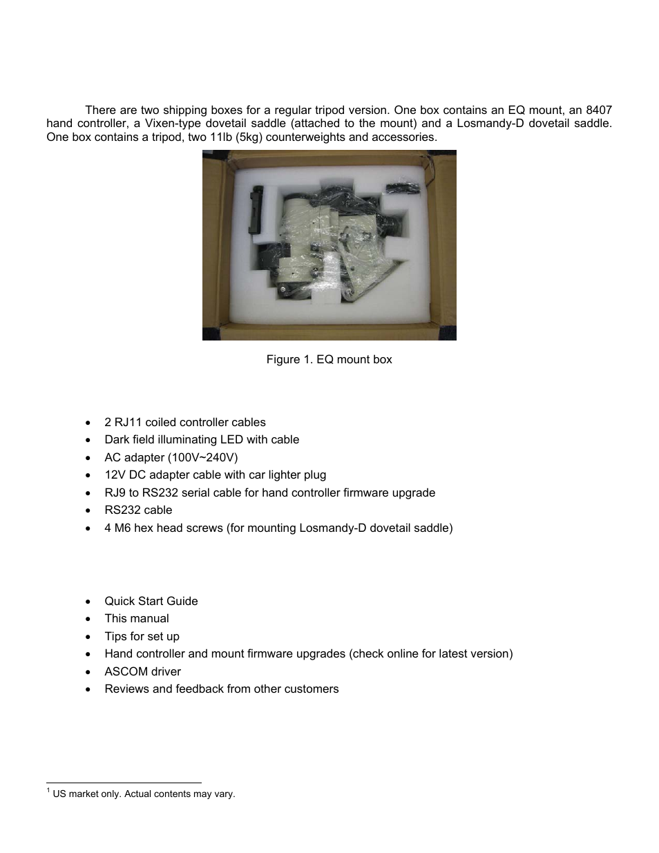 Ieq45, Mount assembly, Parts list | iOptron SMARTSTAR IEQ45TM User Manual | Page 5 / 46