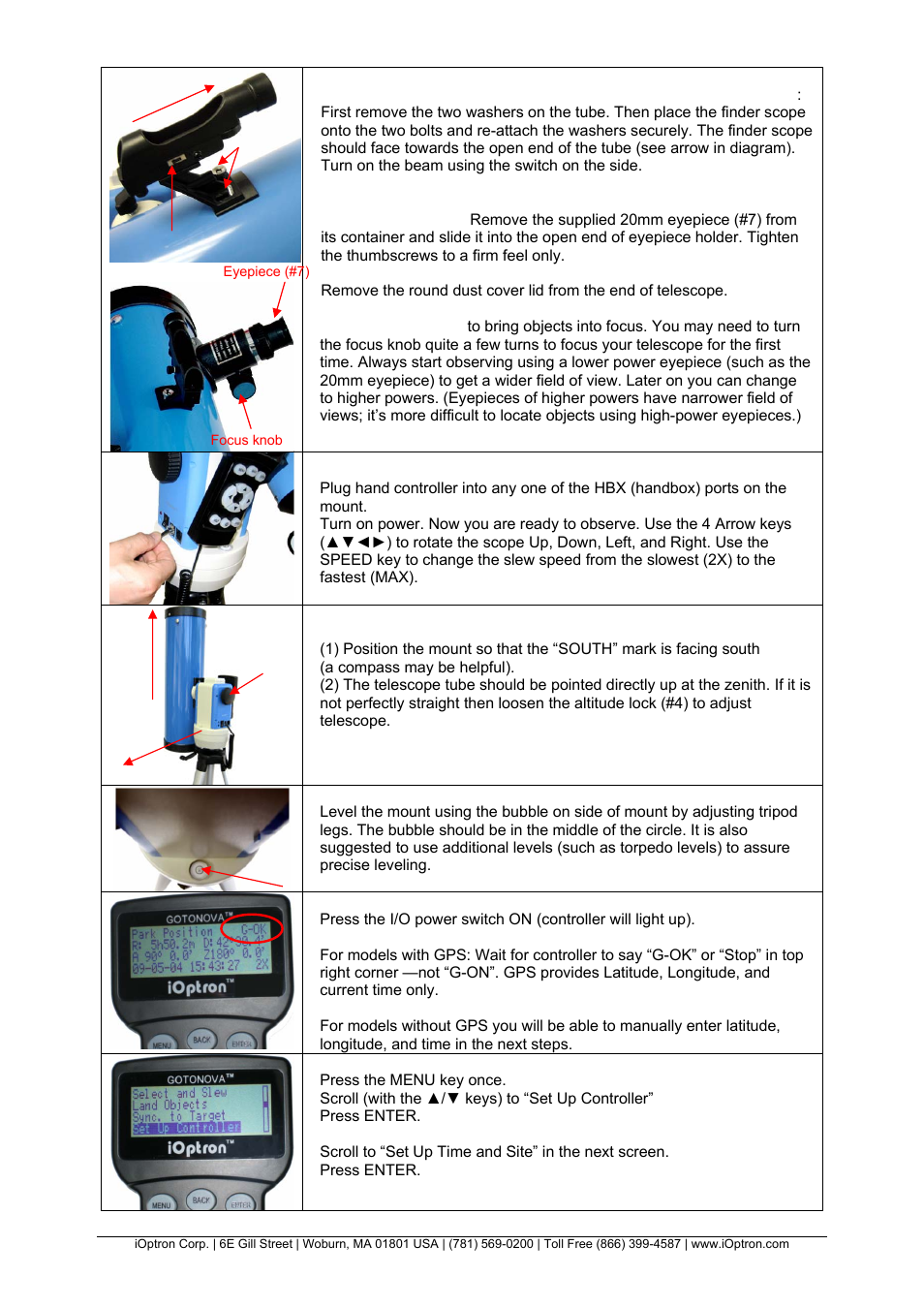 iOptron SMARTSTAR N114 User Manual | Page 3 / 4
