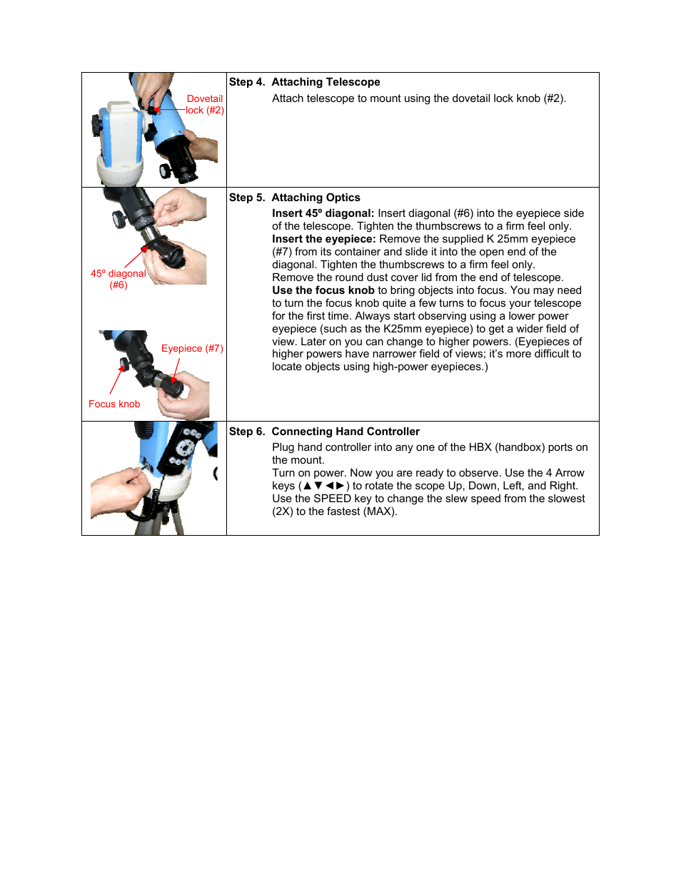 iOptron SmartStar 8405 User Manual | Page 7 / 38