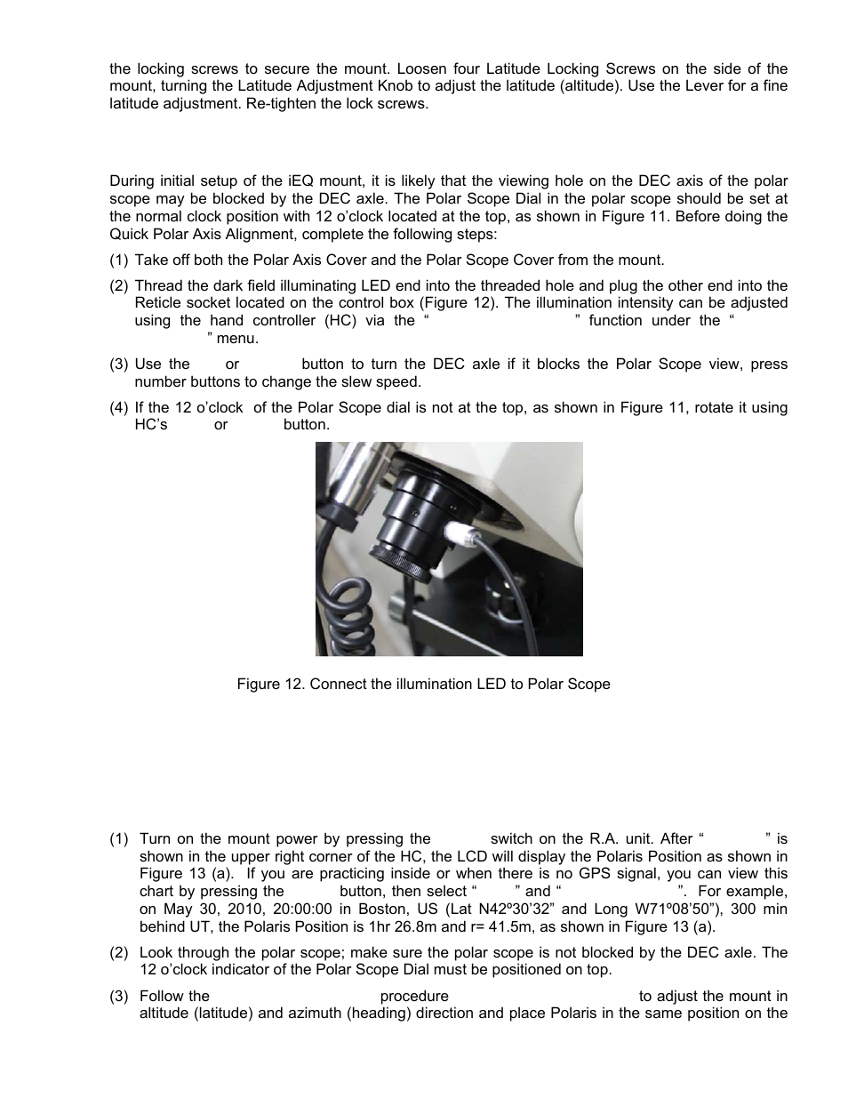 iOptron SMARTSTAR IEQ75-GTTM User Manual | Page 12 / 41