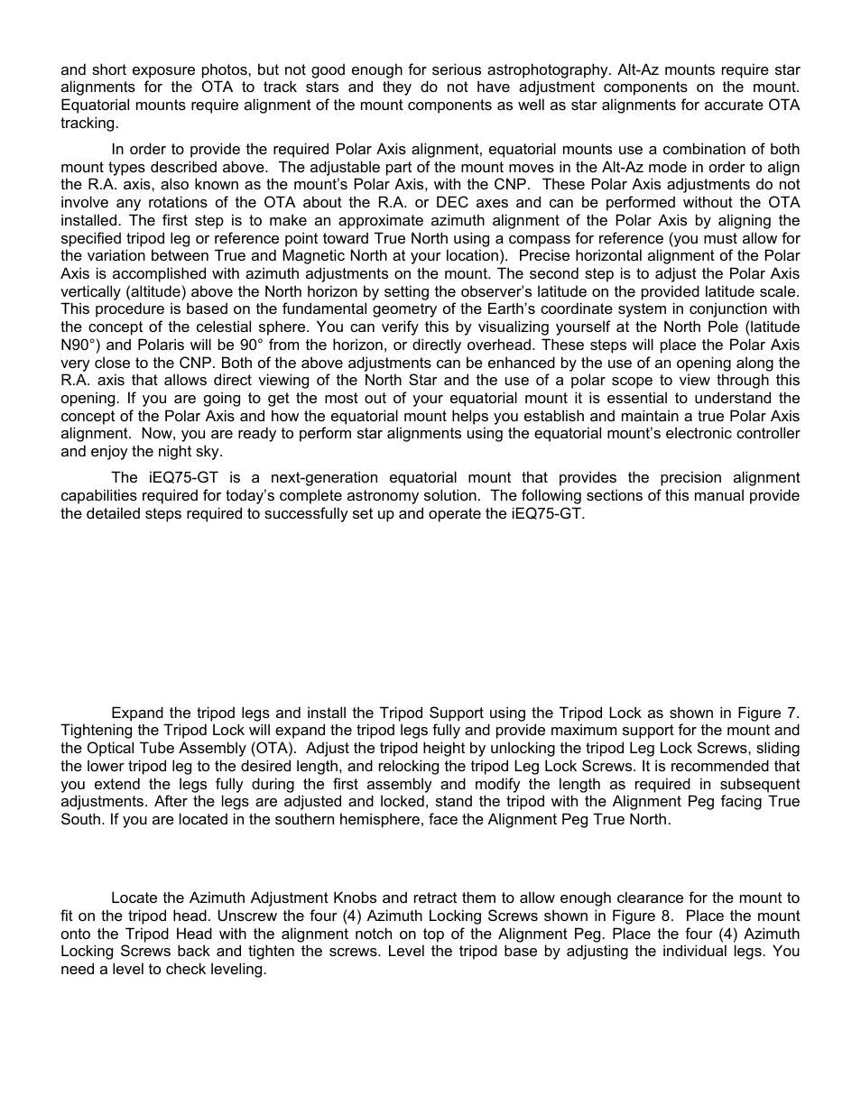 Ieq75-gt assembly | iOptron SMARTSTAR IEQ75-GTTM User Manual | Page 9 / 41