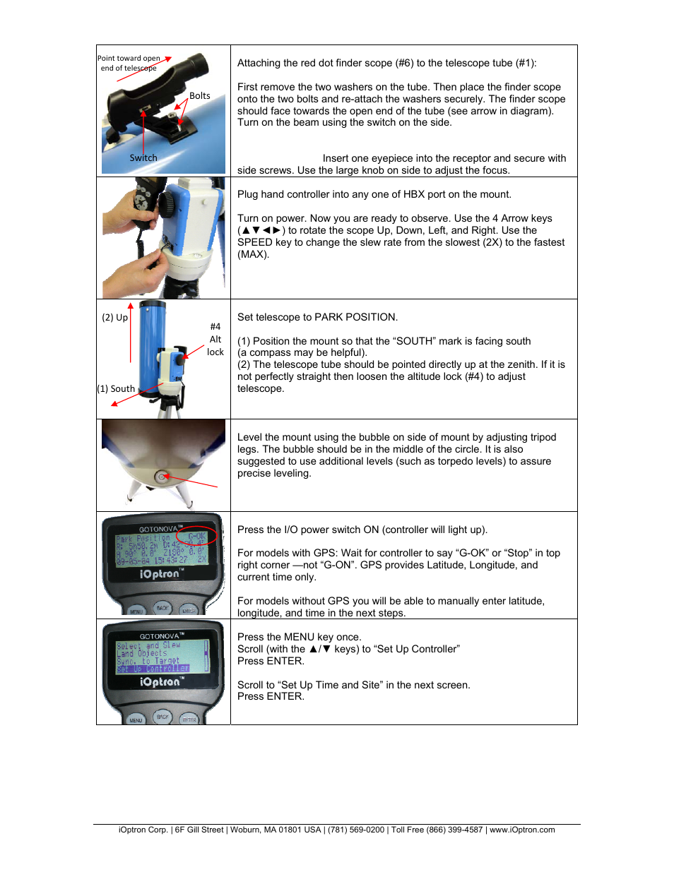 iOptron SmartStar 9803 User Manual | Page 3 / 4