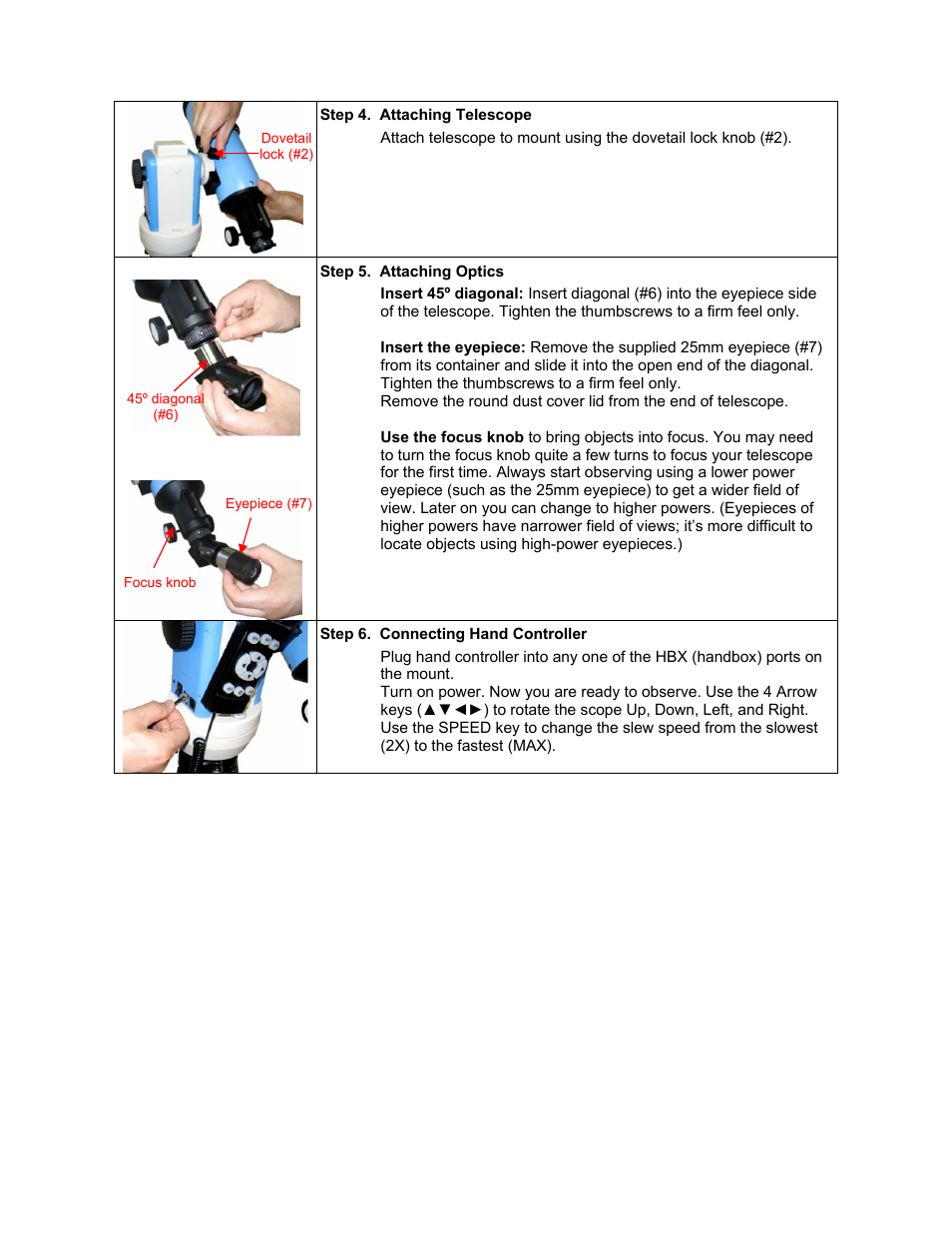 iOptron SMARTSTAR 9502-W User Manual | Page 7 / 38