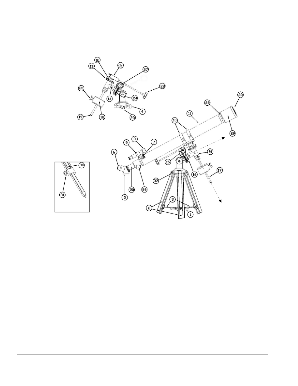 Telescope assembly | iOptron 6002 User Manual | Page 3 / 14