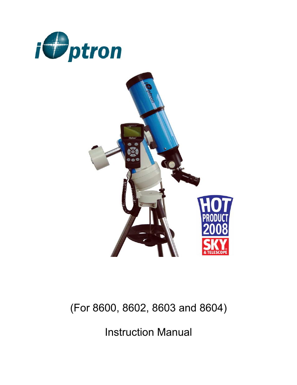 iOptron SMARTSTAR CUBE 8603 User Manual | 48 pages