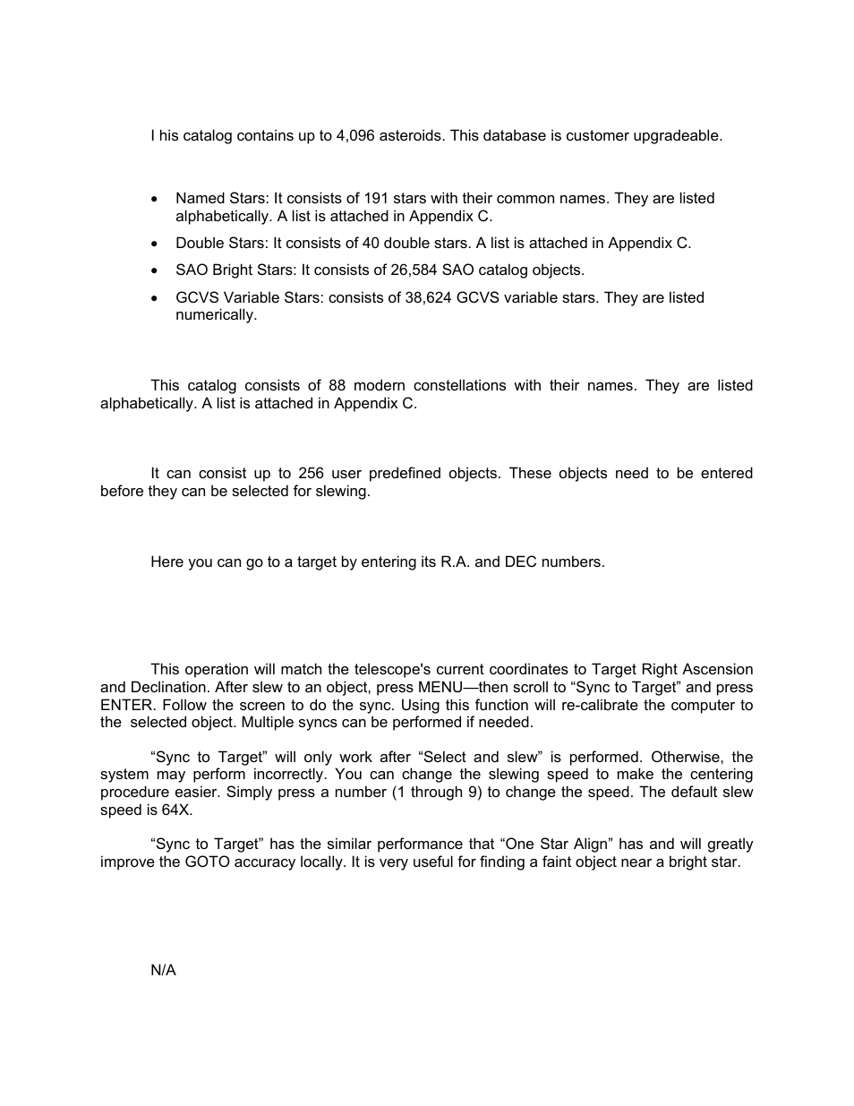 Sync to target, Electric focuser | iOptron SMARTSTAR CUBE 8603 User Manual | Page 21 / 48