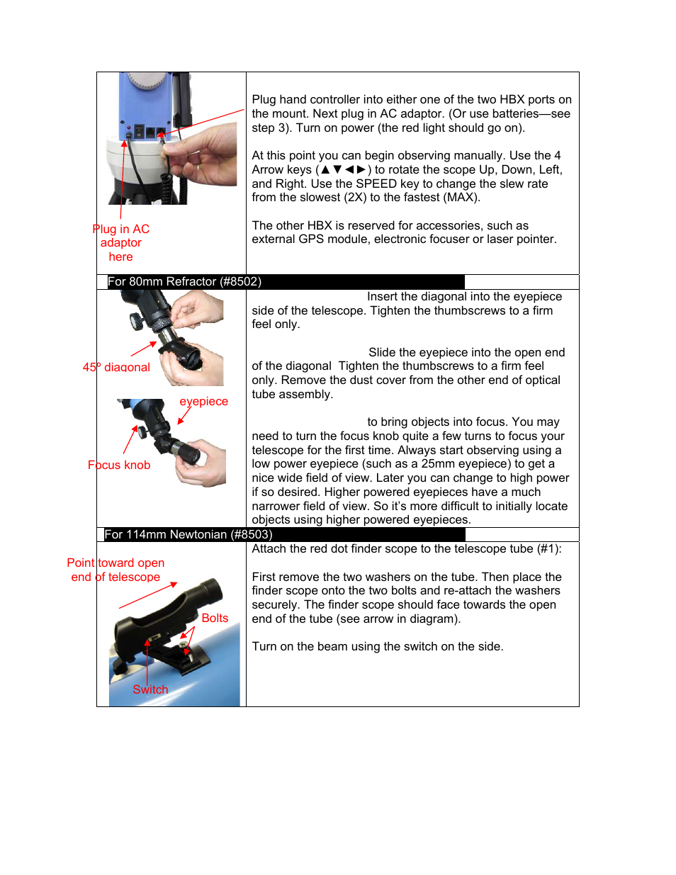 iOptron SMARTSTAR CUBE 8603 User Manual | Page 8 / 48