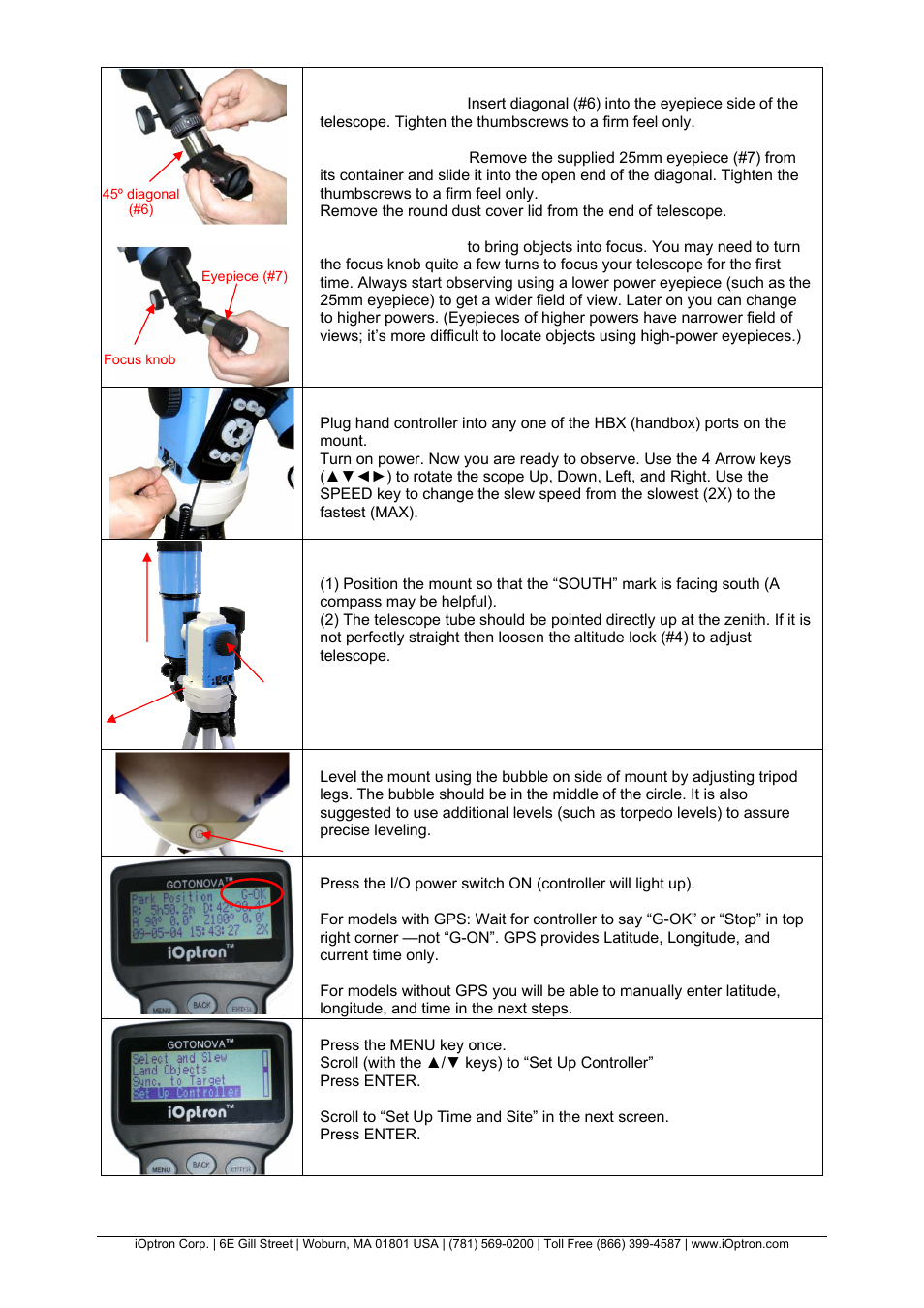 iOptron SMARTSTAR 9501-W User Manual | Page 3 / 4