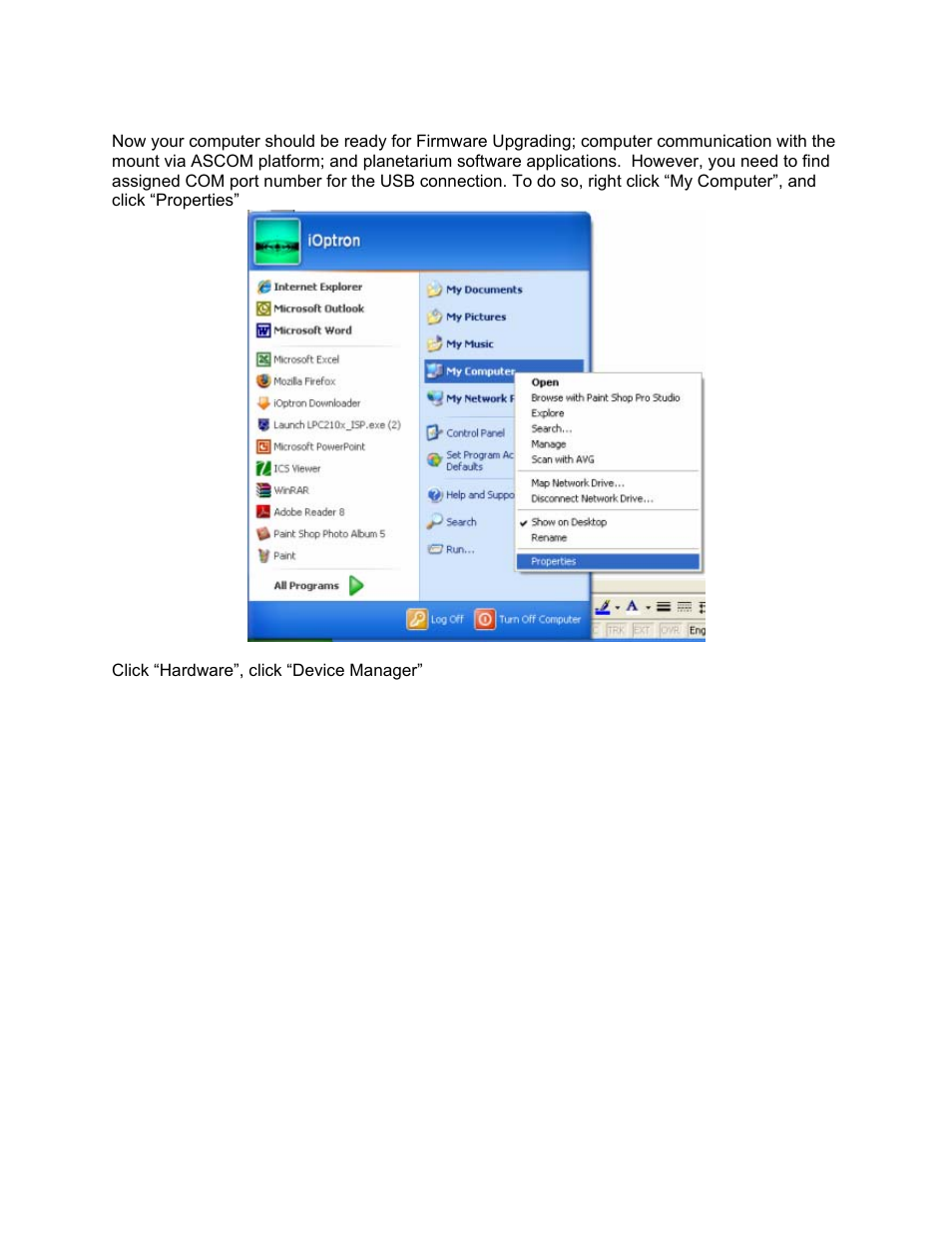 iOptron SmartStar MiniTower Pro User Manual | Page 36 / 47