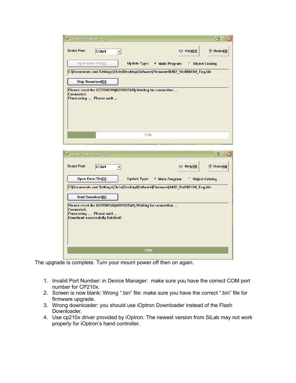 iOptron SmartStar MiniTower Pro User Manual | Page 40 / 47
