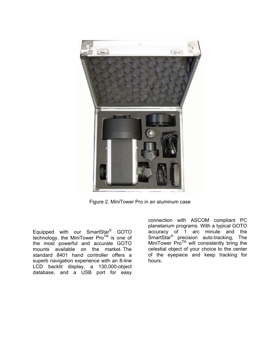 iOptron SmartStar MiniTower Pro User Manual | Page 5 / 47